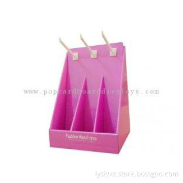Fashion Pink Countertop Paper Cardboard Counter Displays EN